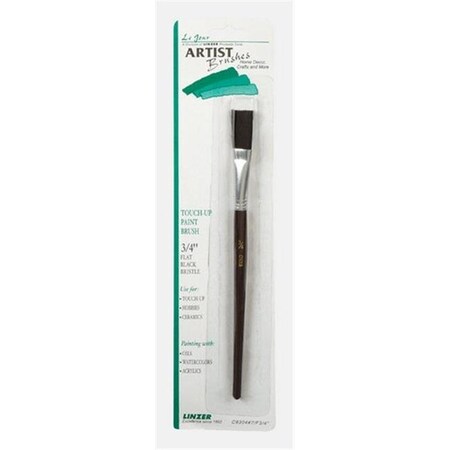 Linzer C9304-7 0.75 in. Flat Black Bristle Touch Up Brush - pack of 12 12488